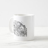 Mug Dessin sur le chimpanzé (Devant gauche)