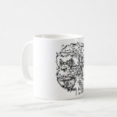Mug Dessin sur le chimpanzé (Devant gauche)