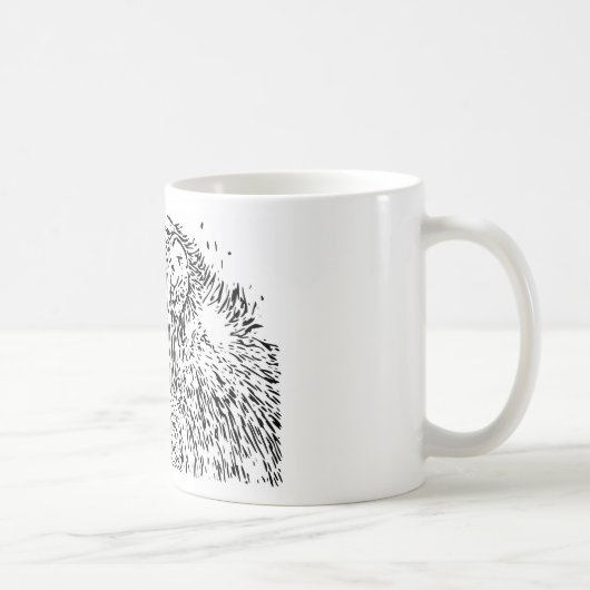 Mug Dessin sur le chimpanzé (Droite)