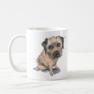 Mug Dessin Terrier frontalier, Fête des pères personna