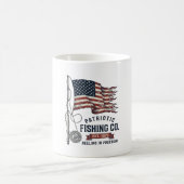 Mug Dessin vectoriel de drapeau de pêche patriotique v (Centre)
