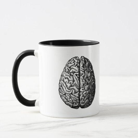 MUG DESSIN VINTAGE DU CERVEAU (Gauche)
