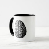 MUG DESSIN VINTAGE DU CERVEAU (Devant gauche)
