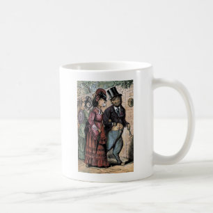 Mug Dessin vintage : Un couple de chat
