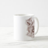 Mug Dessin Yorkshire Terrier (Devant droit)