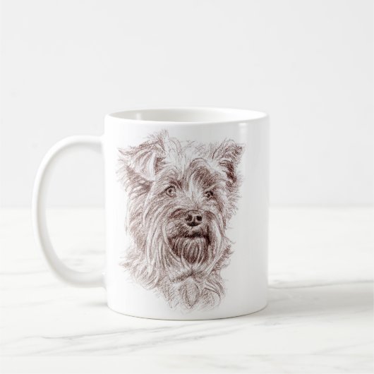 Mug Dessin Yorkshire Terrier (Gauche)