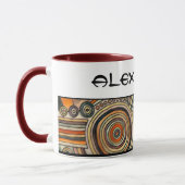 Mug Dessiné à la main par EDDArt - Réflexions 1 (Gauche)