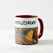 Mug Dessiné à la main par EDDArt - Réflexions 1 (Devant droit)