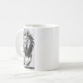 MUG DESSINE LION (Devant gauche)