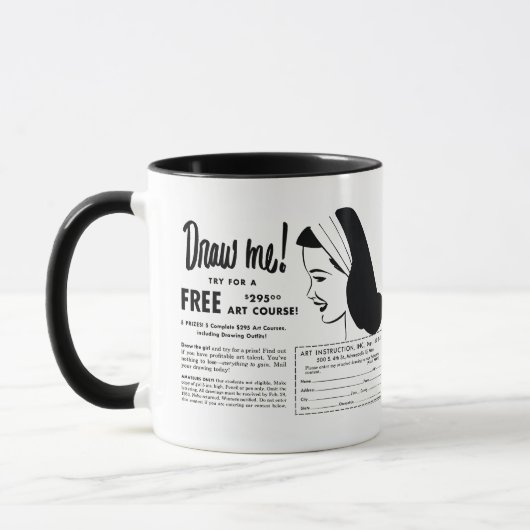 Mug Dessine-moi - Concours de dessin de l'école d'art (Gauche)