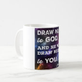 Mug Dessiner près de Dieu Design (Devant gauche)
