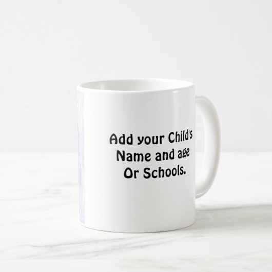 Mug Dessins d'art personnalisés enfant à ce mignon (Devant droit)