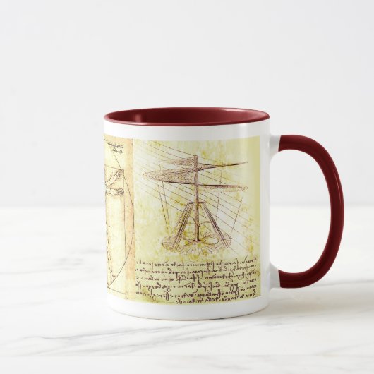 Mug Dessins de Leonado da Vinci (Droite)