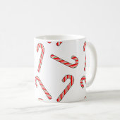 Mug Dessins De sucre de canne En Blanc Vert Rouge (Devant droit)