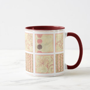 Mug Dessins roses de bois de graveur par Chariklia