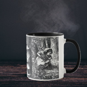 Mug Dessins vintages de capot rouge noir