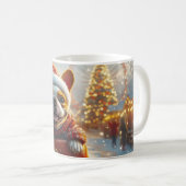 Mug Dessous de verre à rouleaux pour chien Bull Terrie (Devant droit)