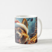 Mug Dessous de verre roulette de chien Malinois belge  (Devant droit)