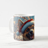 Mug Dessous de verre roulette de chien Malinois belge  (Devant gauche)