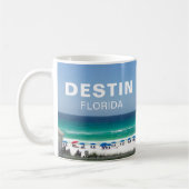 Mug Destin Florida Beach Photographie bord de mer Cust (Gauche)