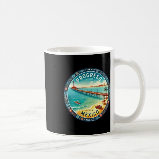 Mug Destination de croisières Progresso Mexico (Droite)