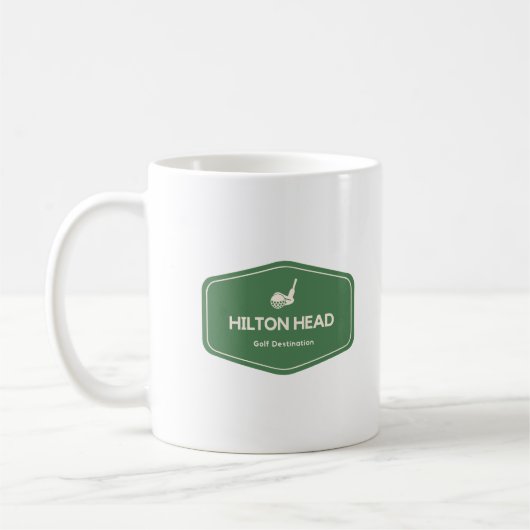 Mug Destination de golf de Hilton Head South Carolina (Gauche)