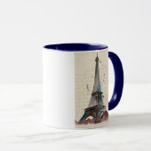 Mug Destinations | Lettres De La Tour Eiffel (Devant droit)