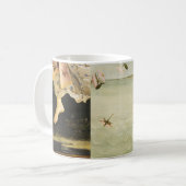 Mug Détail de la peinture "Naissance de Vénus" collage (Devant gauche)