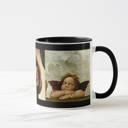 Mug Détail de la "Vierge Sixtine" de Raphael (vers 151 (Droite)