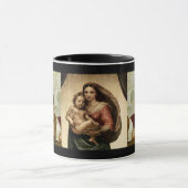 Mug Détail de la "Vierge Sixtine" de Raphael (vers 151 (Centre)