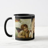 Mug Détail de la "Vierge Sixtine" de Raphael (vers 151 (Gauche)