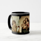 Mug Détail de la "Vierge Sixtine" de Raphael (vers 151 (Devant gauche)
