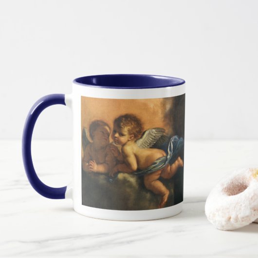 Mug Détail de l'ange, Saints Patron de Modène par Guer (Avec donut)