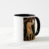 Mug Détail d'un rouge-chiffre vase montrant HOL (Devant droit)