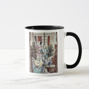 Mug Détail d'un vase dépeignant des hommes teignant