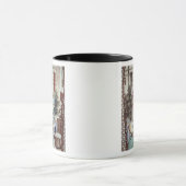 Mug Détail d'un vase dépeignant des hommes teignant la (Centre)