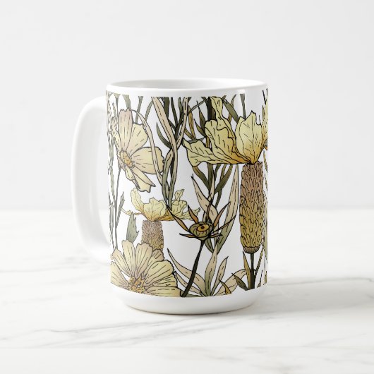 Mug Detailed Floral Pattern (Devant gauche)