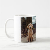 Mug Détails simples du nom de l'animal code QR ajouter (Gauche)
