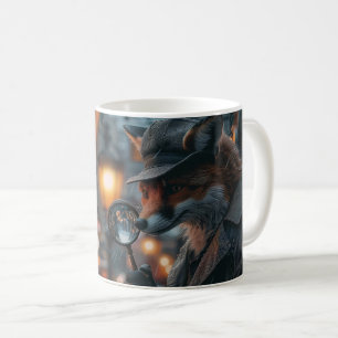 Mug Détecteur de renard simple dans un cadre plus noir