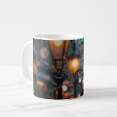 Mug Détecteur de renard simple dans un cadre plus noir (Devant gauche)