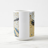 Mug Détection de métal de plage - Cadeau amusant (Centre)