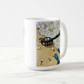 Mug Détection de métal de plage - Cadeau amusant (Devant droit)