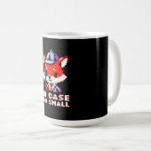 Mug Détective Fox - Aucun Coque Trop Petite Pixel Amus (Devant droit)
