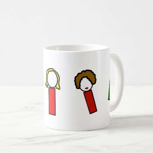Mug Détectives dans les caractères déguisés (Devant droit)