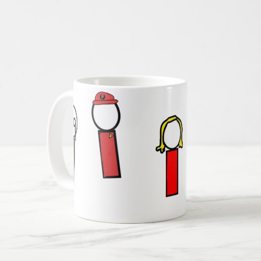 Mug Détectives dans les caractères déguisés (Devant gauche)