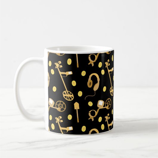 Mug Détectoriste Metal Détecteur Motif (Gauche)