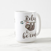 Mug Détendez et soyez paresse fraîche (Devant droit)