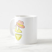 Mug Détendez-vous au soleil - maillot de bain jaune (Devant gauche)