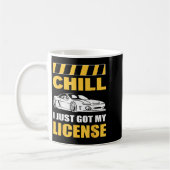 Mug Détends-toi, je viens d'obtenir mon permis Nouveau (Gauche)