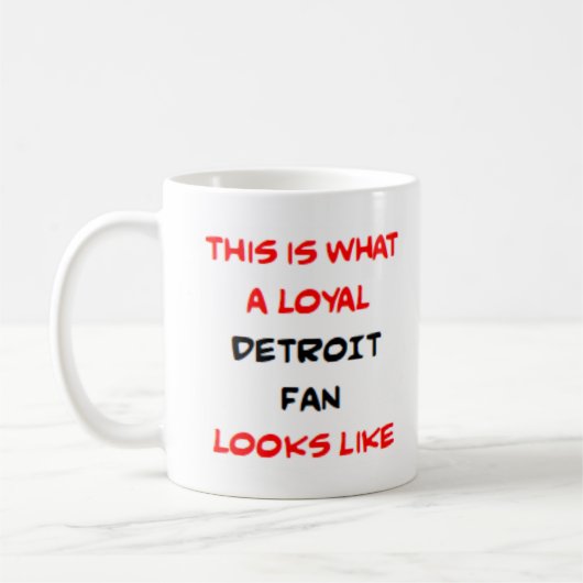 Mug detroit fan, loyal (Gauche)